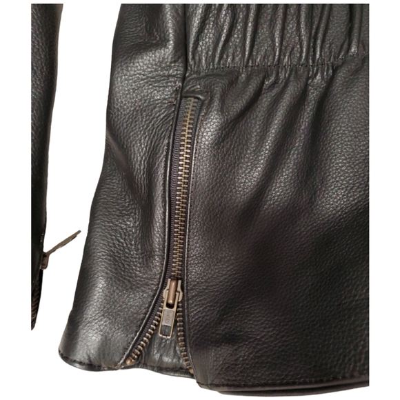 Jamin Leather Jacket w/inlays and Removable Liner Men's XXL Motorcycle Coat - Picture 9 of 10